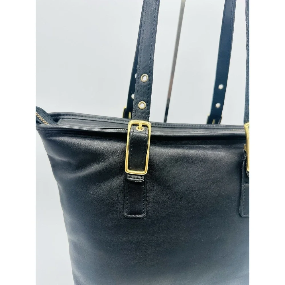 Coach 9847 Vintage Legacy West Market Tote Black EUC Old Money Luxury Brass